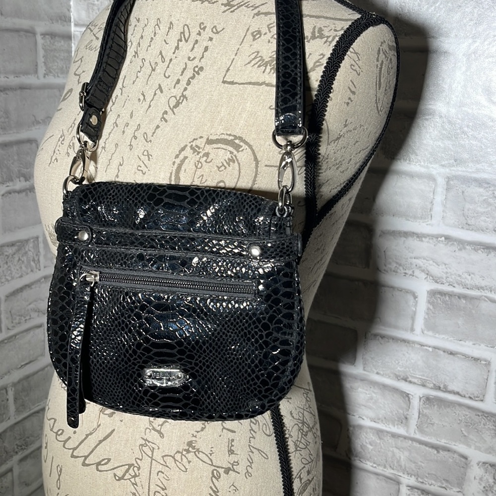 Perlina leather evening mini bag